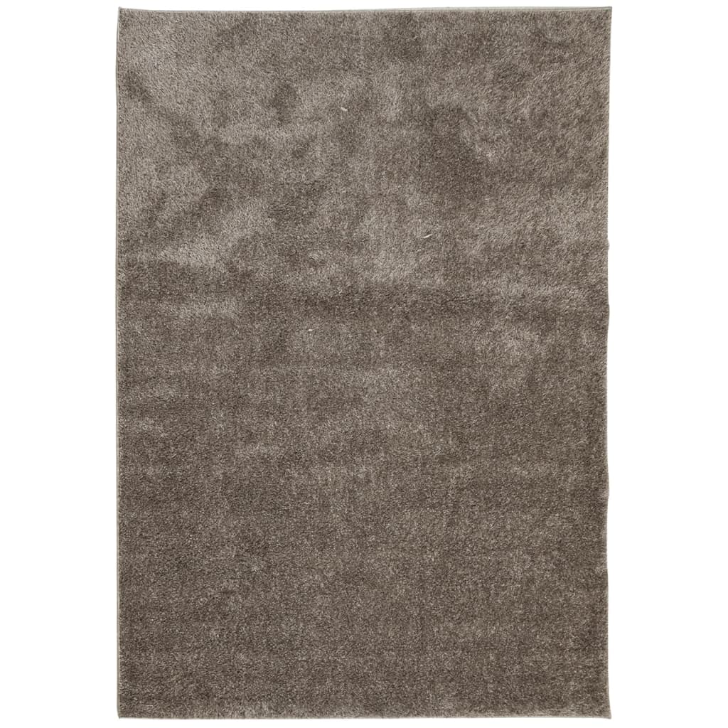 Vloerkleed ISTAN hoogpolig glanzend 160x230 cm grijs is nu te koop bij PeponiXL, paradijselijk wonen!