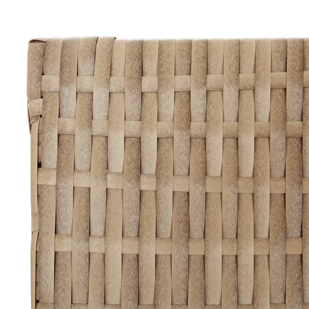 Kamerscherm 6 panelen poly rattan beige is nu te koop bij PeponiXL, paradijselijk wonen!