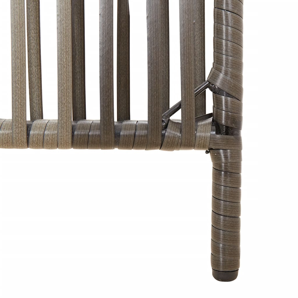 Kamerscherm 5 panelen poly rattan grijs is nu te koop bij PeponiXL, paradijselijk wonen!