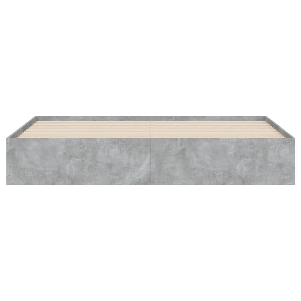 Bedframe met lades bewerkt hout betongrijs 180x200 cm is nu te koop bij PeponiXL, paradijselijk wonen!