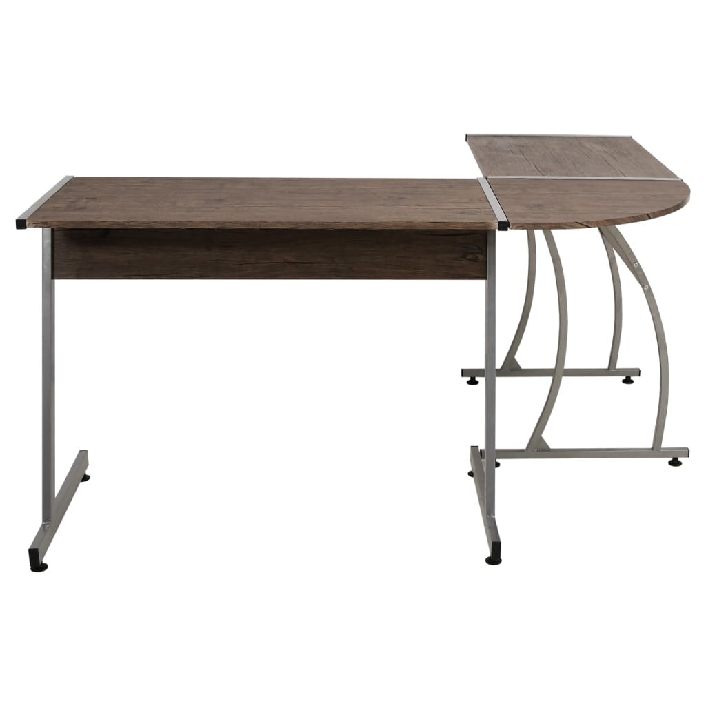 Hoekbureau bewerkt hout bruin is nu te koop bij PeponiXL, paradijselijk wonen!