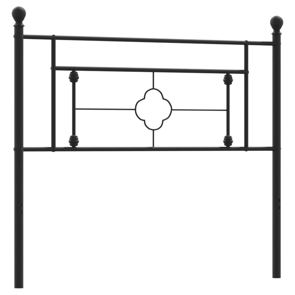 Vervangend hoofdbord 107 cm metaal zwart is nu te koop bij PeponiXL, paradijselijk wonen!