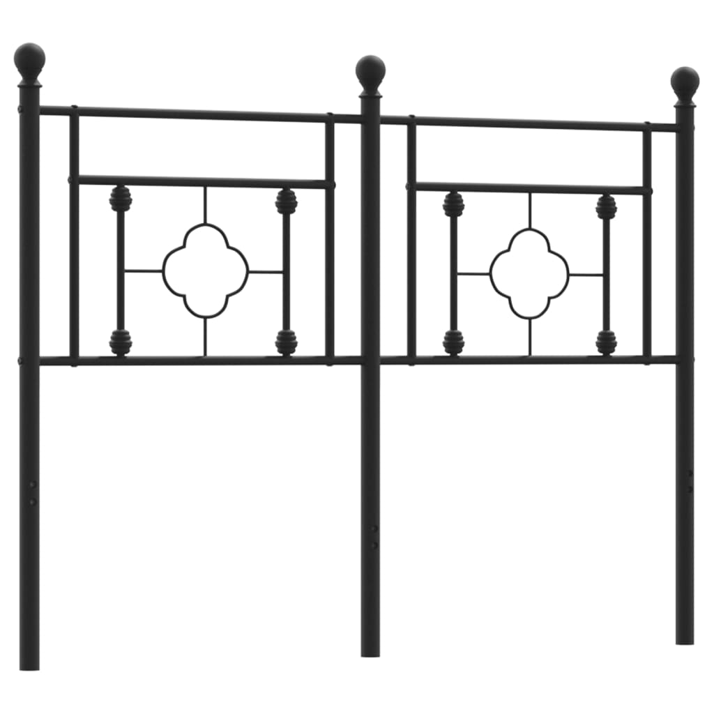 Vervangend hoofdbord 120 cm metaal zwart is nu te koop bij PeponiXL, paradijselijk wonen!