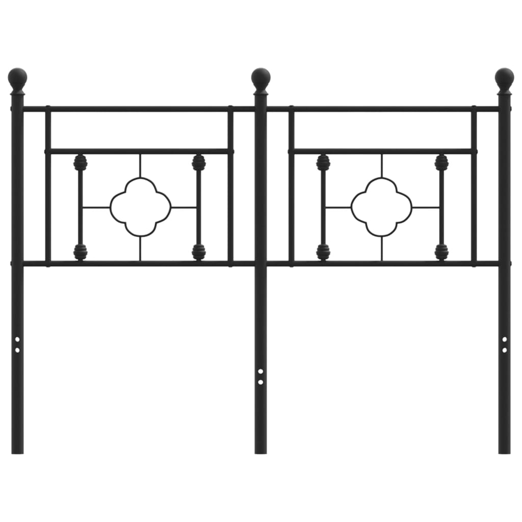 Vervangend hoofdbord 120 cm metaal zwart is nu te koop bij PeponiXL, paradijselijk wonen!