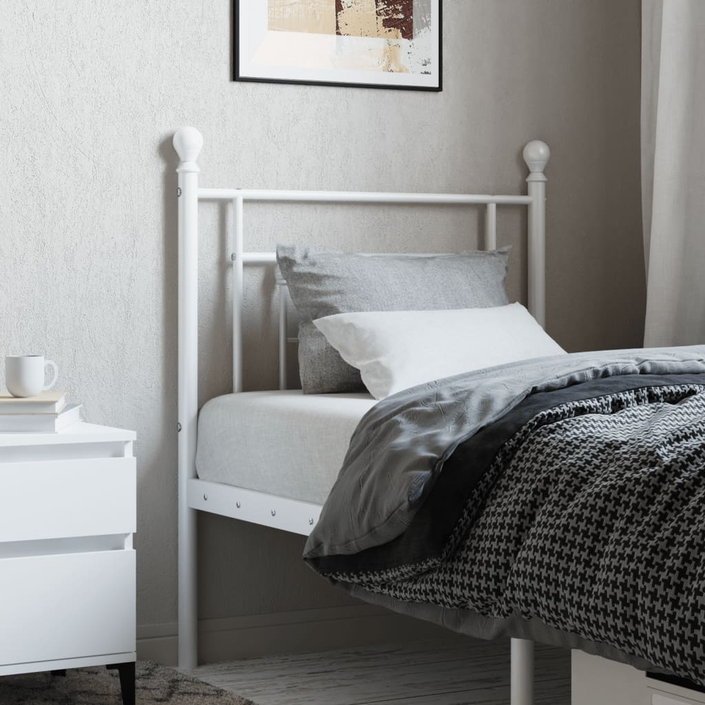 Vervangend hoofdbord 75 cm metaal wit is nu te koop bij PeponiXL, paradijselijk wonen!