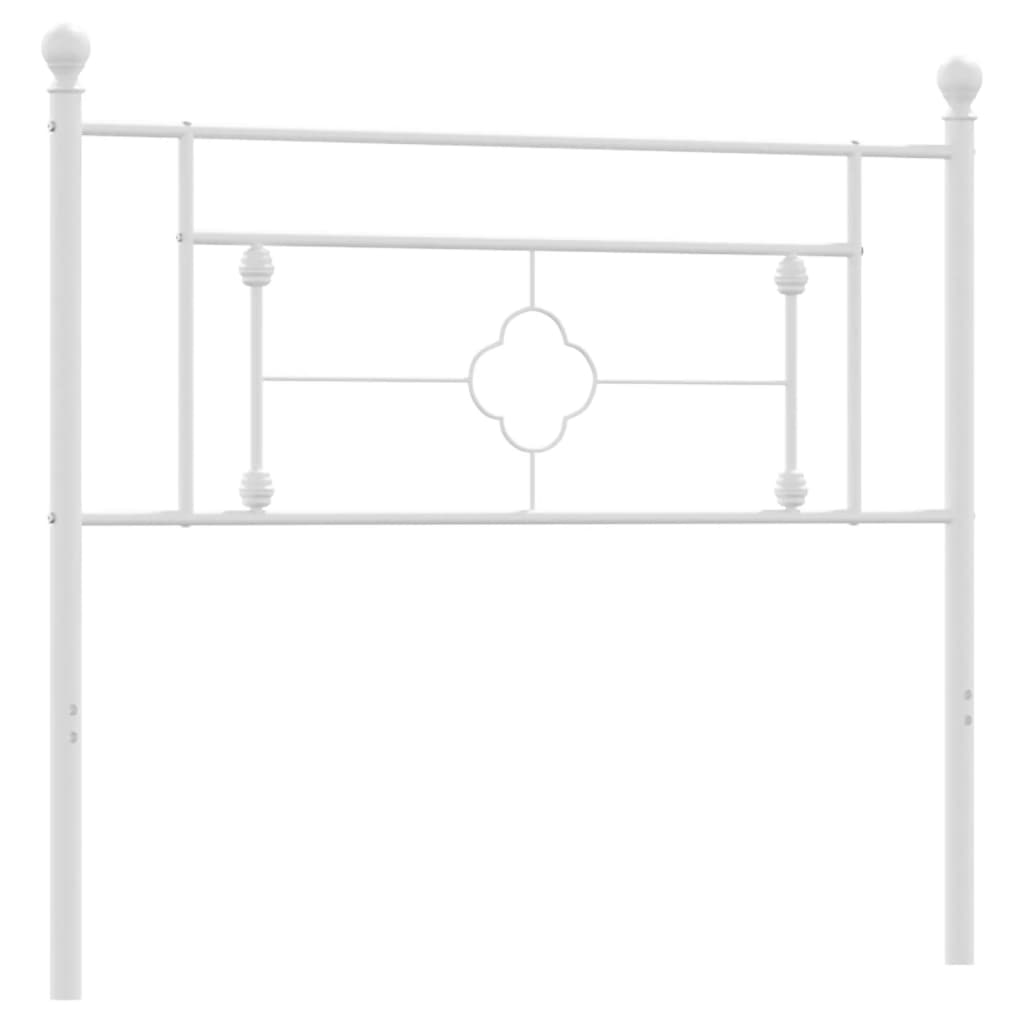 Vervangend hoofdbord 107 cm metaal wit is nu te koop bij PeponiXL, paradijselijk wonen!