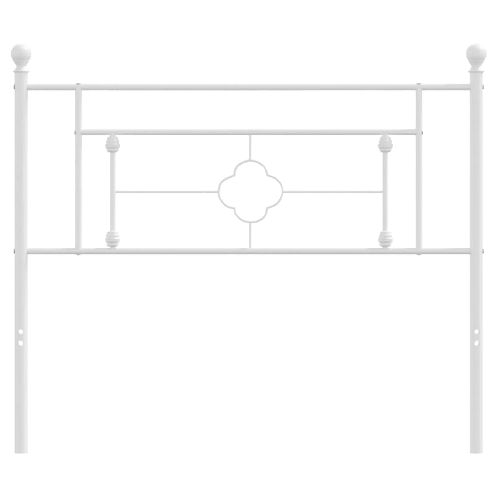 Vervangend hoofdbord 107 cm metaal wit is nu te koop bij PeponiXL, paradijselijk wonen!