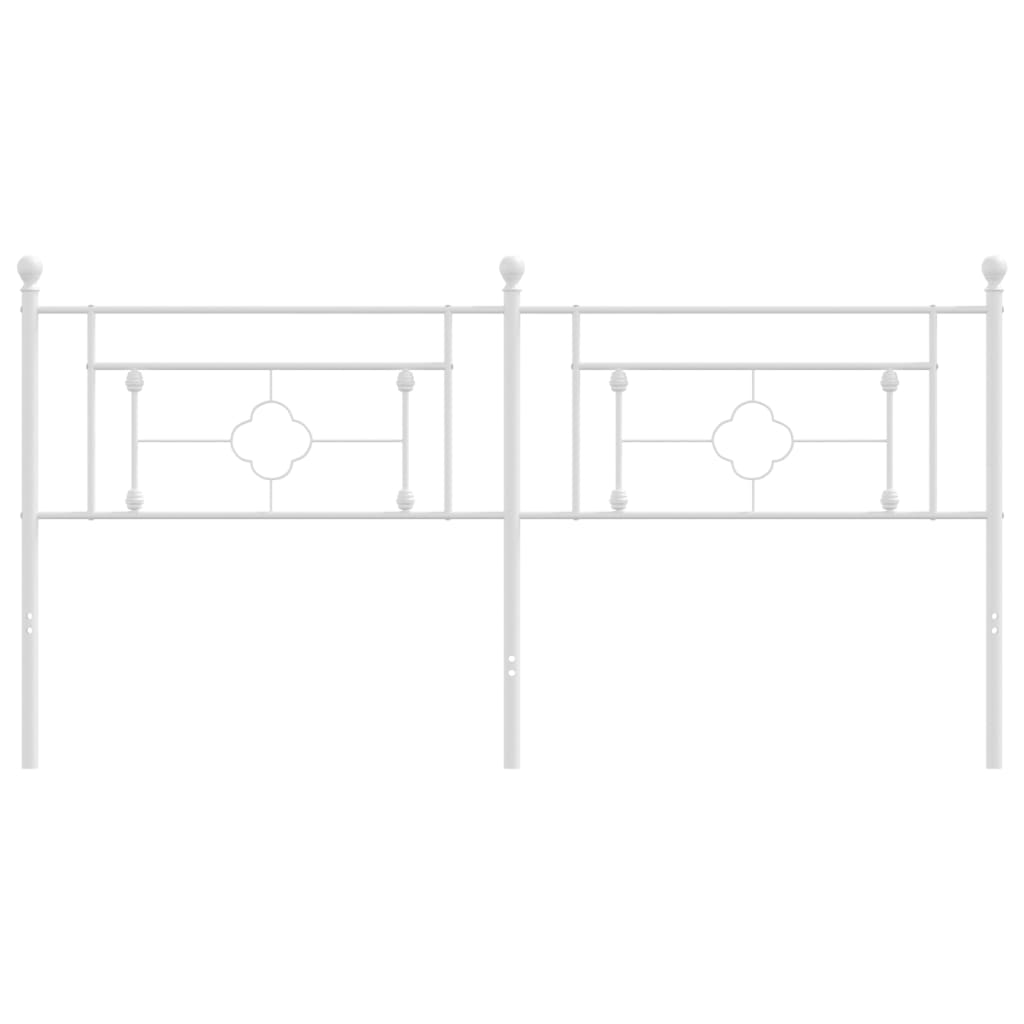 Vervangend hoofdbord 180 cm metaal wit is nu te koop bij PeponiXL, paradijselijk wonen!