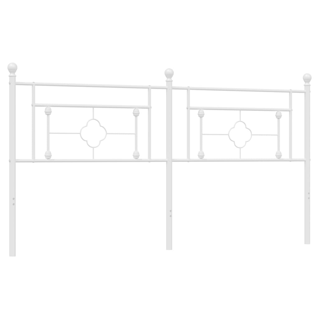 Vervangend hoofdbord 180 cm metaal wit is nu te koop bij PeponiXL, paradijselijk wonen!
