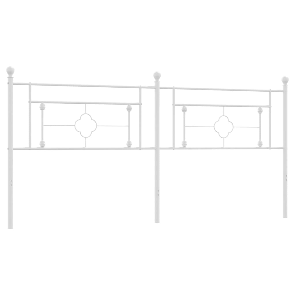 Vervangend hoofdbord 193 cm metaal wit is nu te koop bij PeponiXL, paradijselijk wonen!