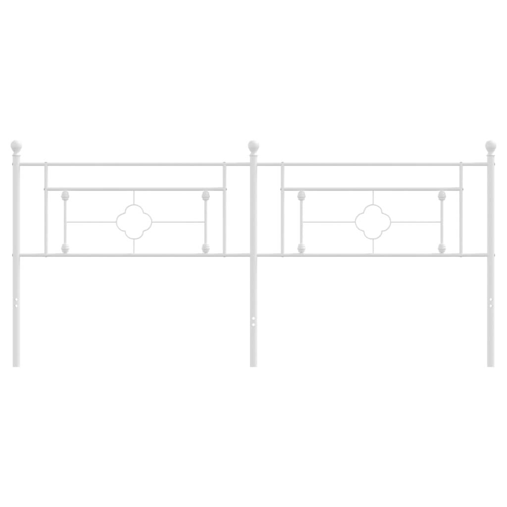 Vervangend hoofdbord 193 cm metaal wit is nu te koop bij PeponiXL, paradijselijk wonen!