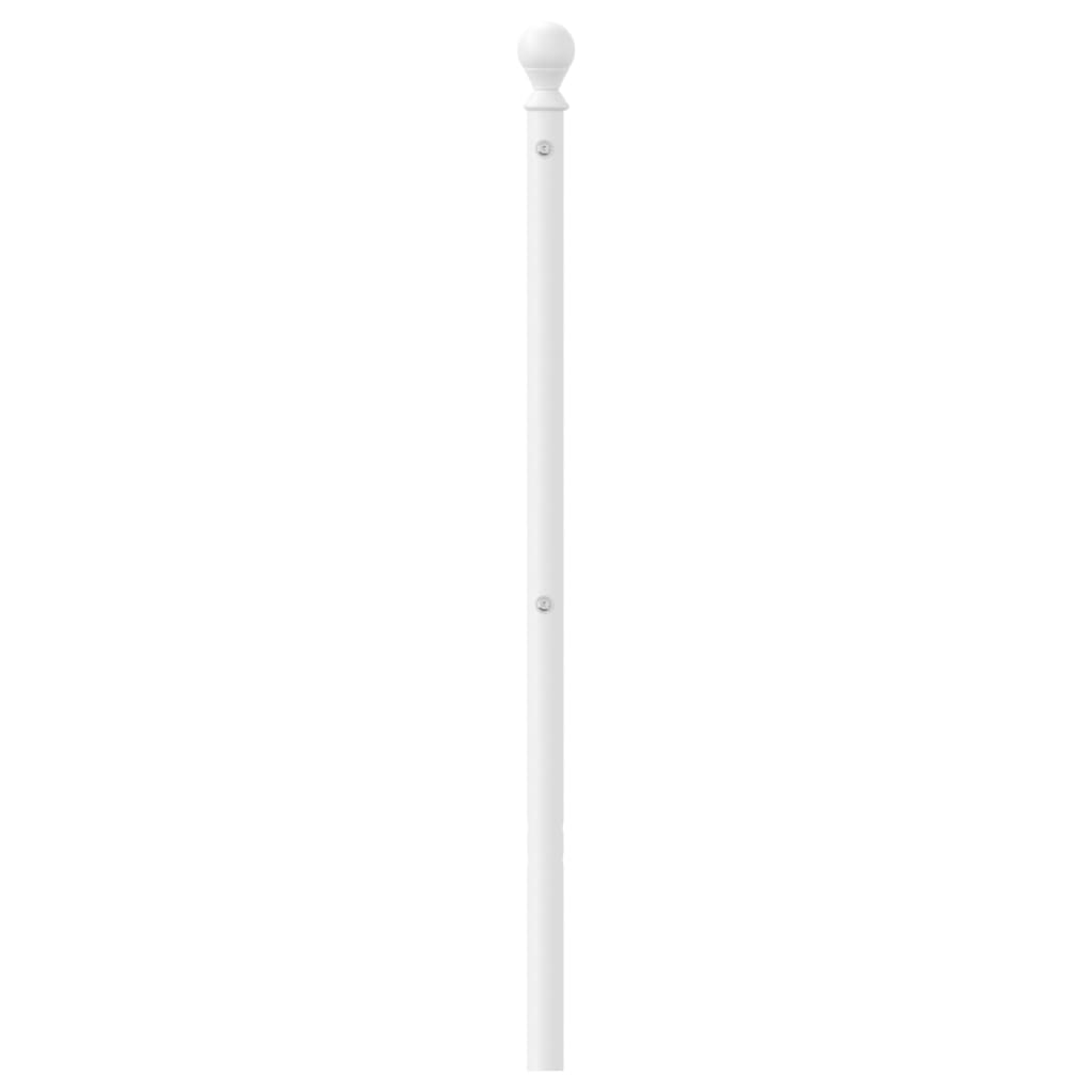 Vervangend hoofdbord 193 cm metaal wit is nu te koop bij PeponiXL, paradijselijk wonen!