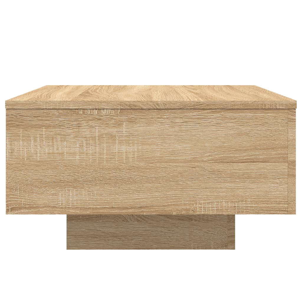 Salontafel 55x55x31 cm bewerkt hout sonoma eikenkleurig is nu te koop bij PeponiXL, paradijselijk wonen!