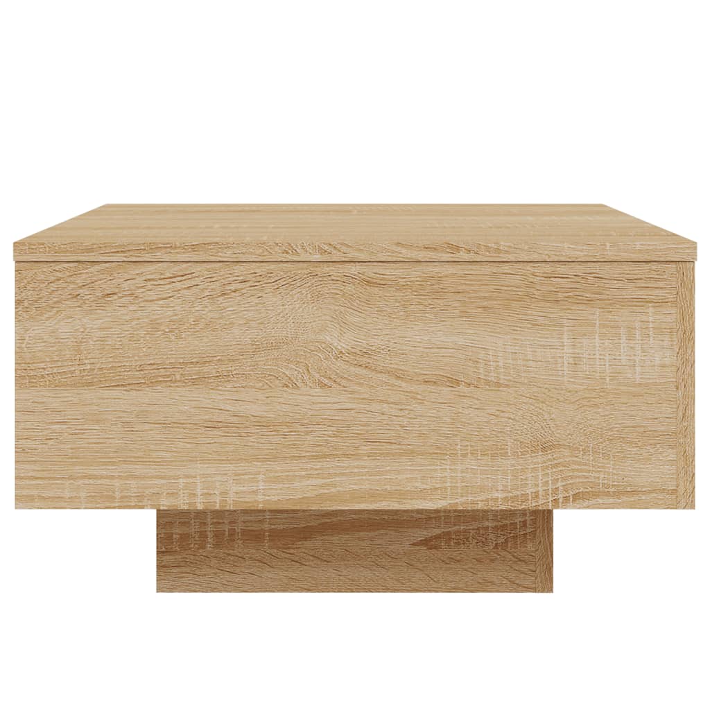 Salontafel 55x55x31 cm bewerkt hout sonoma eikenkleurig is nu te koop bij PeponiXL, paradijselijk wonen!