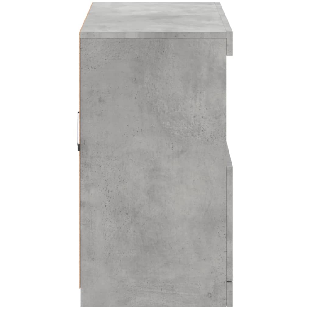 Dressoir met LED-verlichting 81x37x67 cm betongrijs is nu te koop bij PeponiXL, paradijselijk wonen!