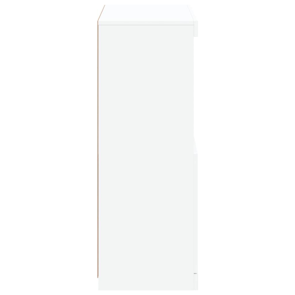 Dressoir met LED-verlichting 60,5x37x100 cm wit is nu te koop bij PeponiXL, paradijselijk wonen!