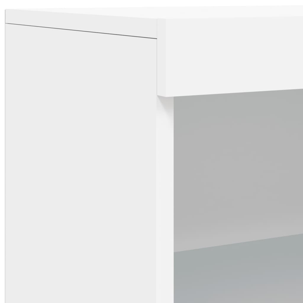 Dressoir met LED-verlichting 60,5x37x100 cm wit is nu te koop bij PeponiXL, paradijselijk wonen!