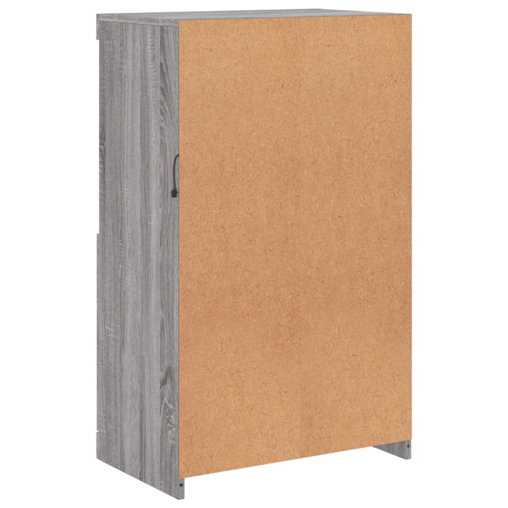 Dressoir met LED-verlichting 60,5x37x100 cm grijs sonoma eiken is nu te koop bij PeponiXL, paradijselijk wonen!