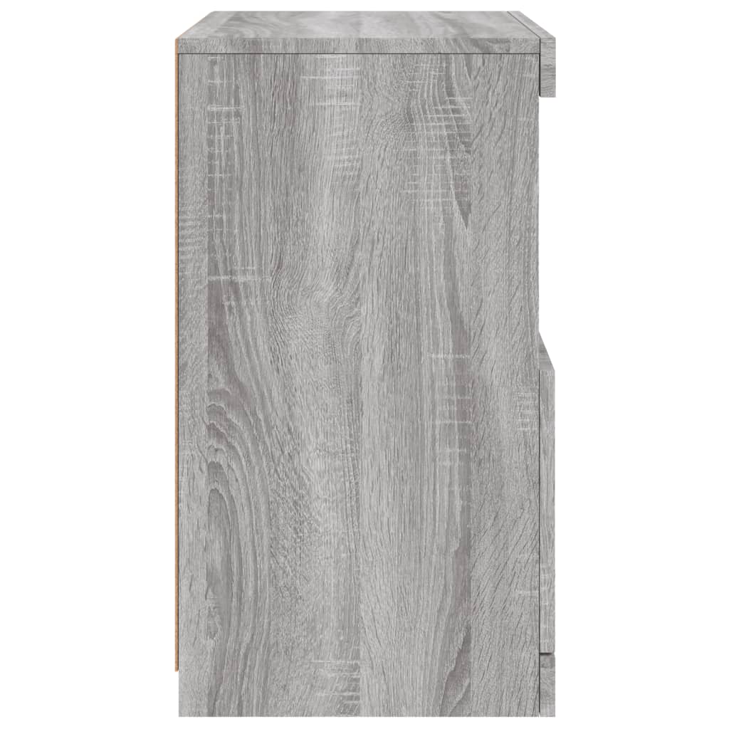 Dressoir met LED-verlichting 41x37x67 cm grijs sonoma eiken is nu te koop bij PeponiXL, paradijselijk wonen!