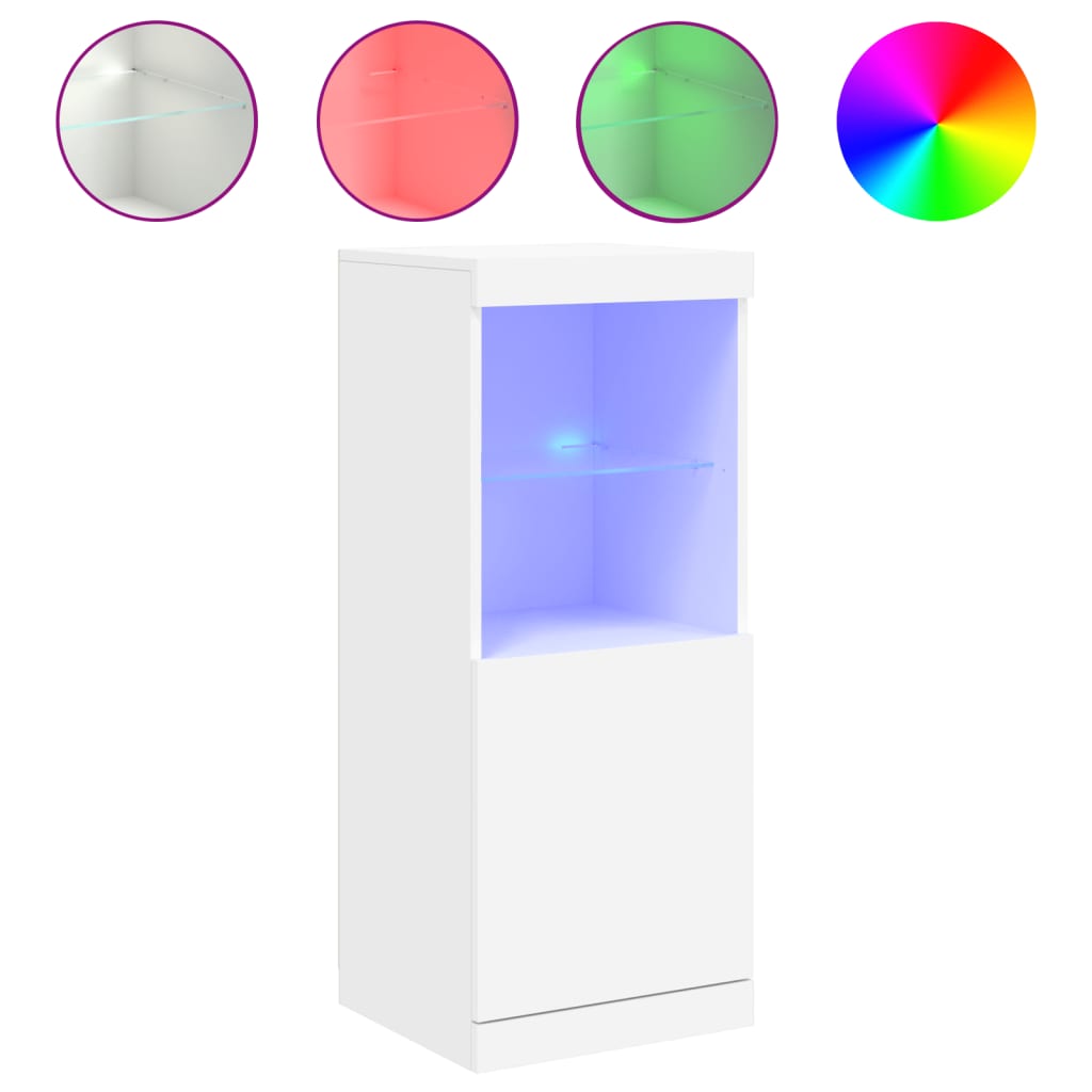 Dressoir met LED-verlichting 41x37x100 cm wit is nu te koop bij PeponiXL, paradijselijk wonen!