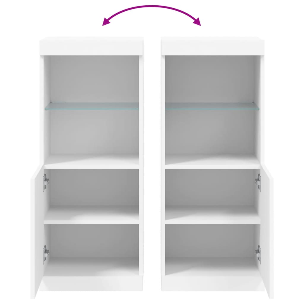 Dressoir met LED-verlichting 41x37x100 cm wit is nu te koop bij PeponiXL, paradijselijk wonen!