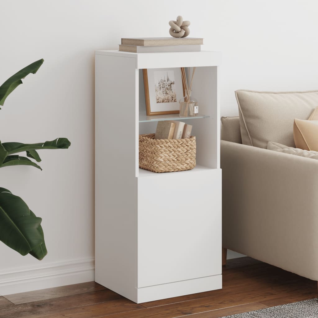 Dressoir met LED-verlichting 41x37x100 cm wit is nu te koop bij PeponiXL, paradijselijk wonen!