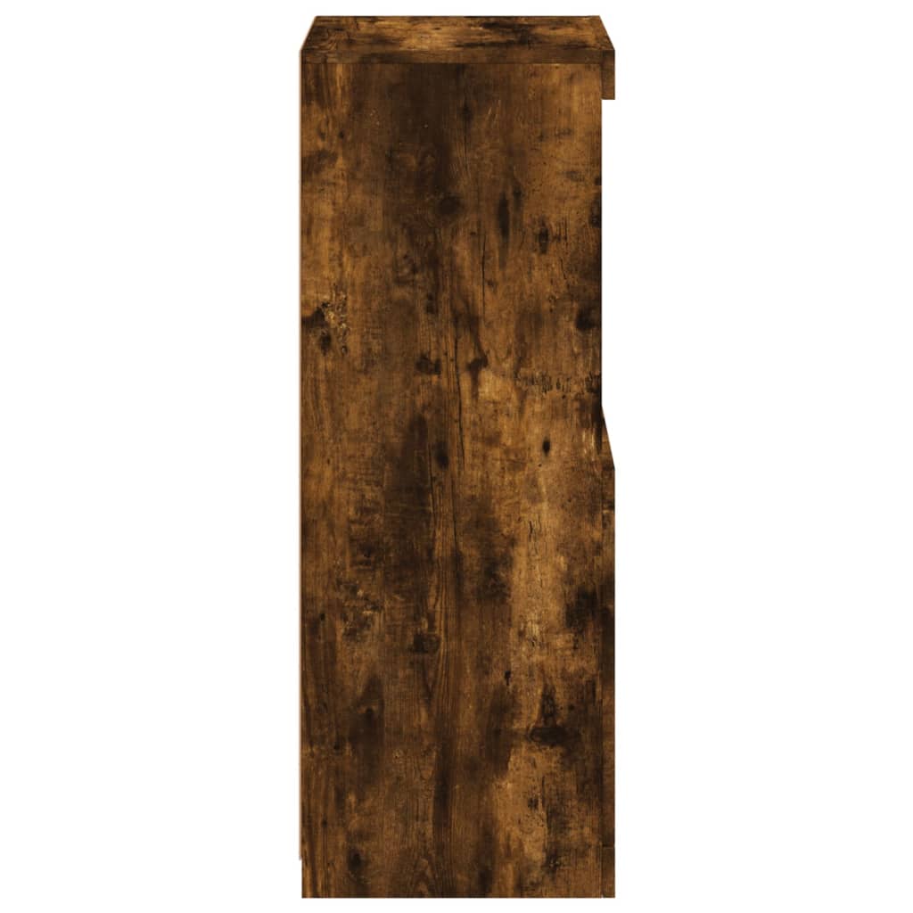 Dressoir met LED-verlichting 41x37x100 cm gerookt eikenkleurig is nu te koop bij PeponiXL, paradijselijk wonen!