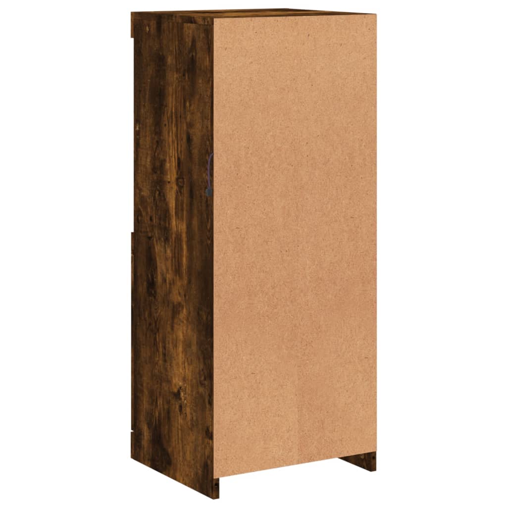 Dressoir met LED-verlichting 41x37x100 cm gerookt eikenkleurig is nu te koop bij PeponiXL, paradijselijk wonen!