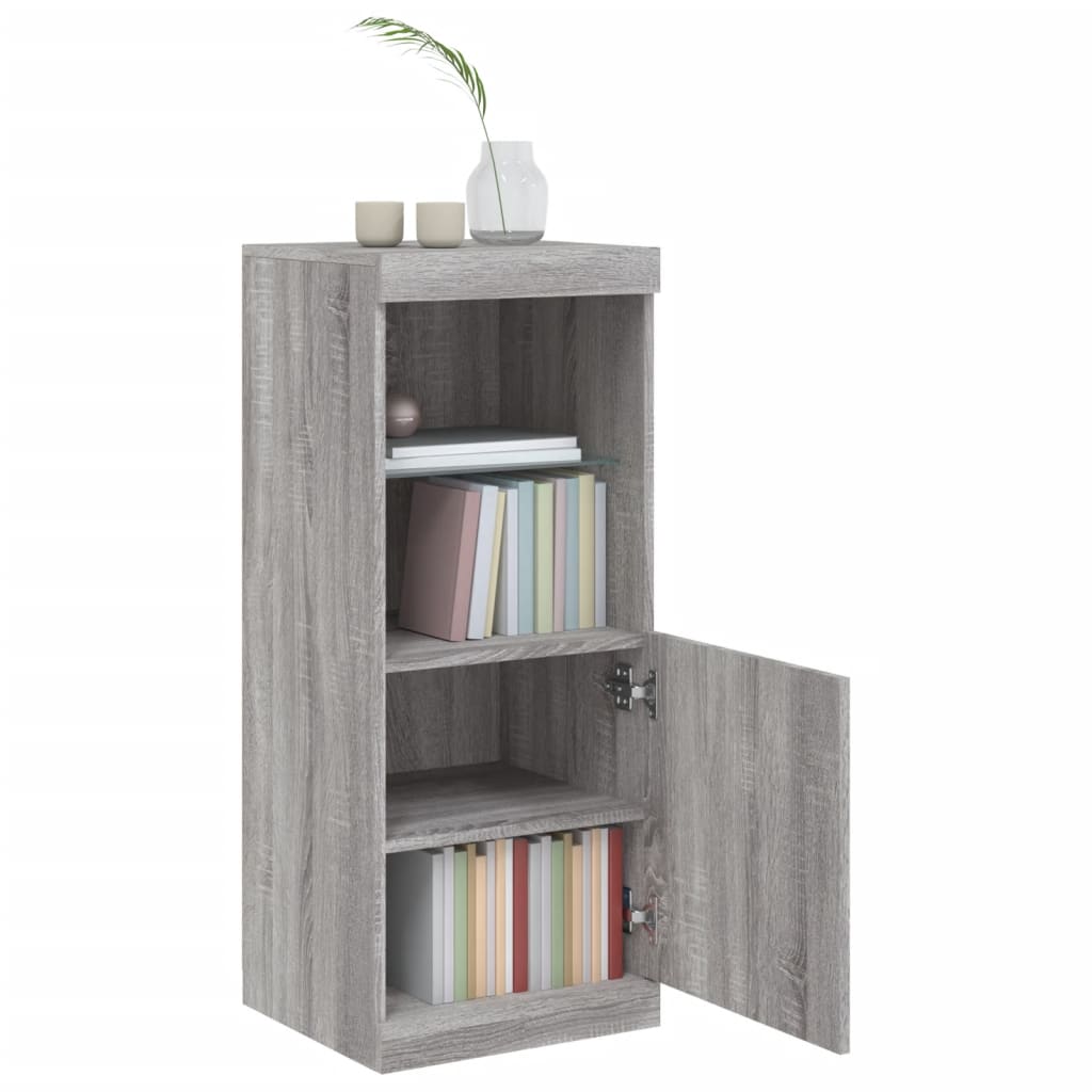 Dressoir met LED-verlichting 41x37x100 cm grijs sonoma eiken is nu te koop bij PeponiXL, paradijselijk wonen!