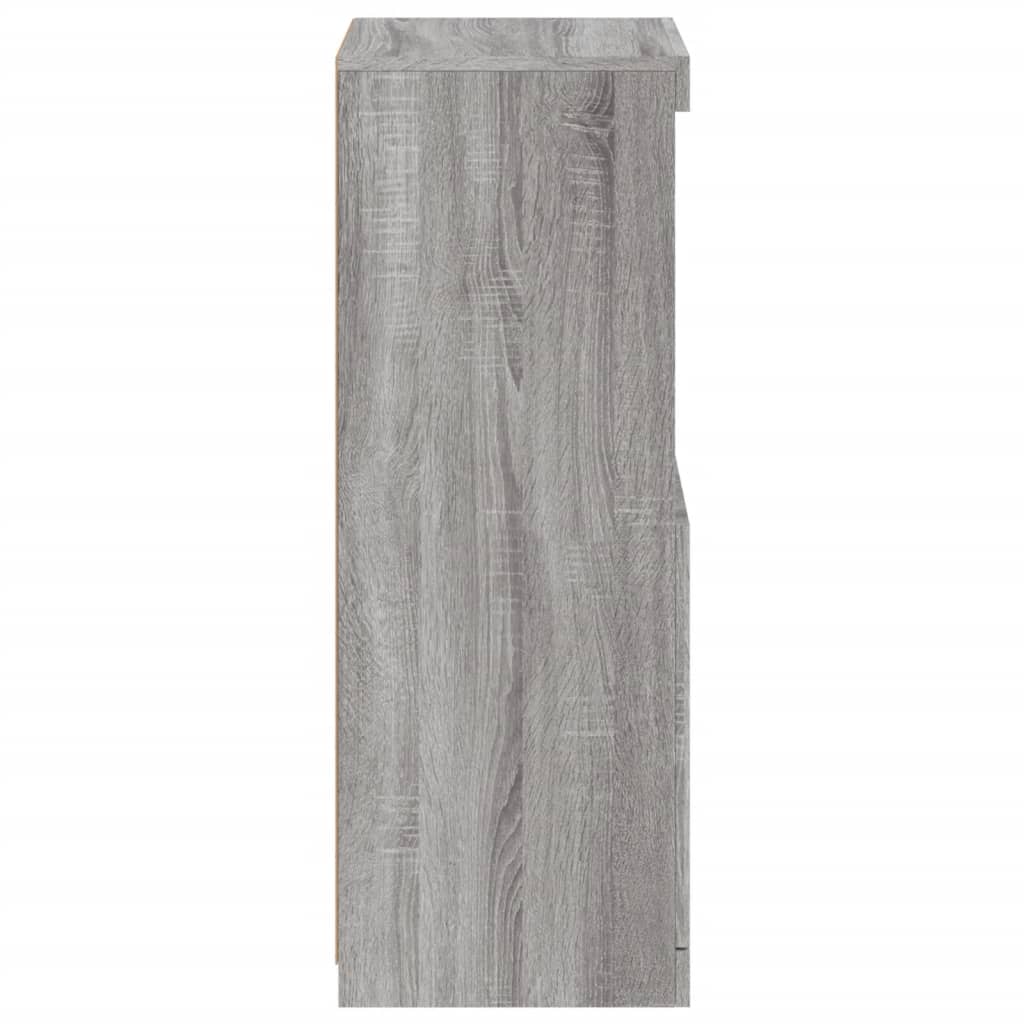 Dressoir met LED-verlichting 41x37x100 cm grijs sonoma eiken is nu te koop bij PeponiXL, paradijselijk wonen!