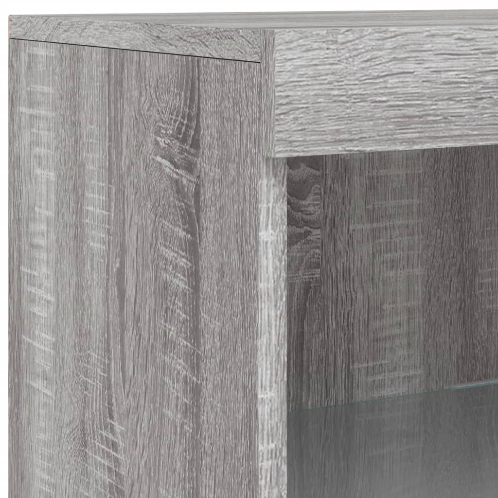 Dressoir met LED-verlichting 41x37x100 cm grijs sonoma eiken is nu te koop bij PeponiXL, paradijselijk wonen!