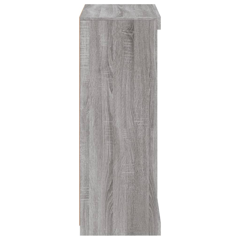 Dressoir met LED-verlichting 60,5x37x100 cm grijs sonoma eiken is nu te koop bij PeponiXL, paradijselijk wonen!