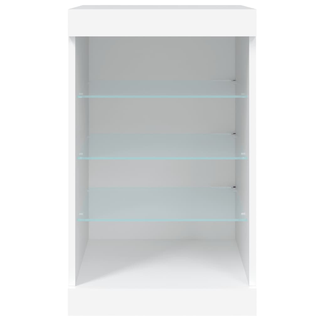 Dressoir met LED-verlichting 41x37x67 cm wit is nu te koop bij PeponiXL, paradijselijk wonen!
