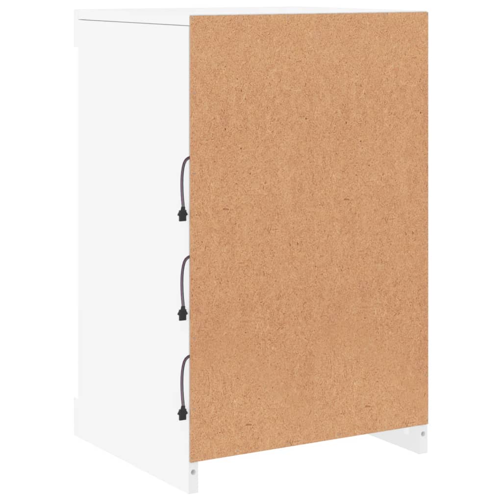Dressoir met LED-verlichting 41x37x67 cm wit is nu te koop bij PeponiXL, paradijselijk wonen!
