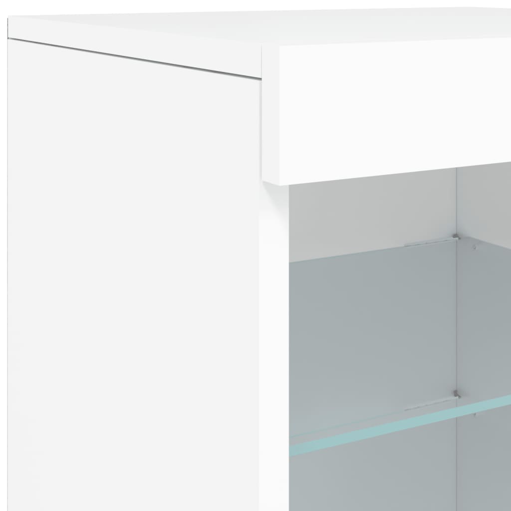 Dressoir met LED-verlichting 41x37x67 cm wit is nu te koop bij PeponiXL, paradijselijk wonen!