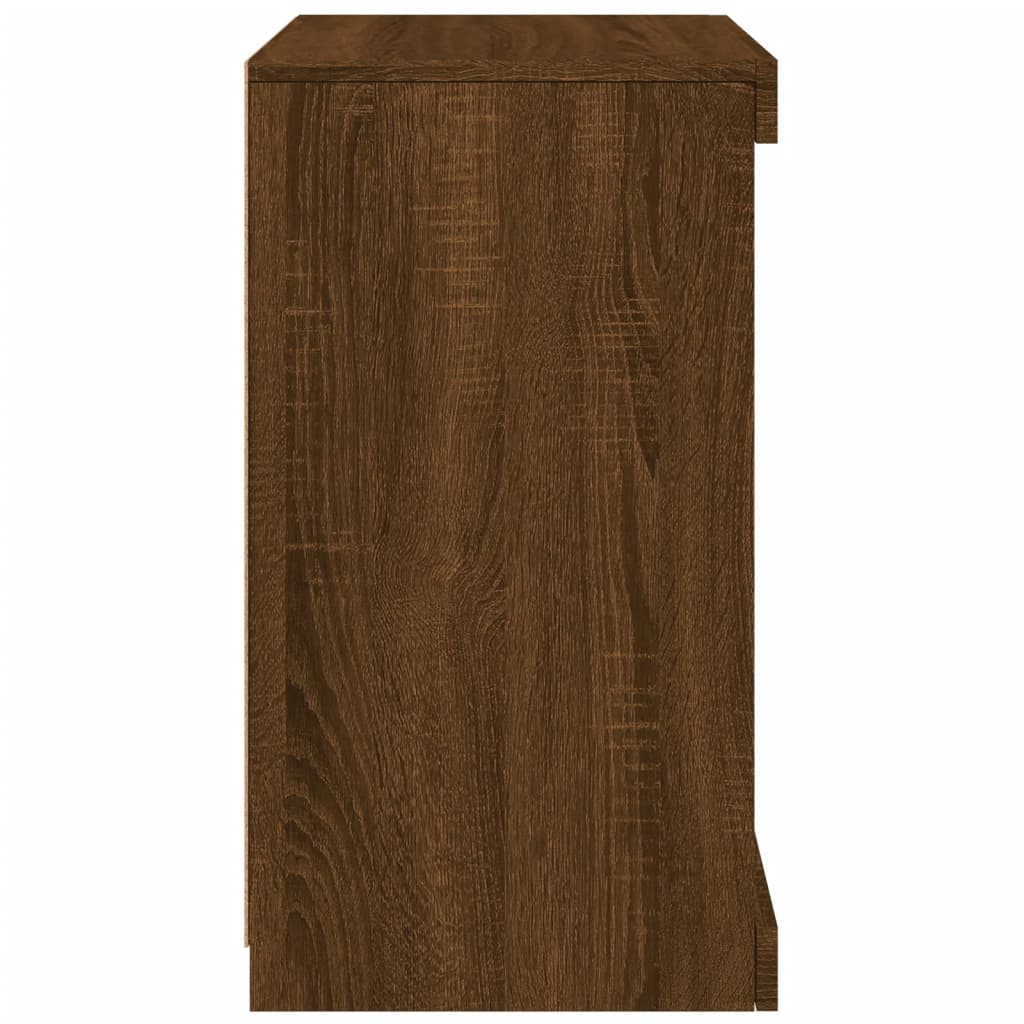 Dressoir met LED-verlichting 41x37x67 cm bruin eikenkleur is nu te koop bij PeponiXL, paradijselijk wonen!