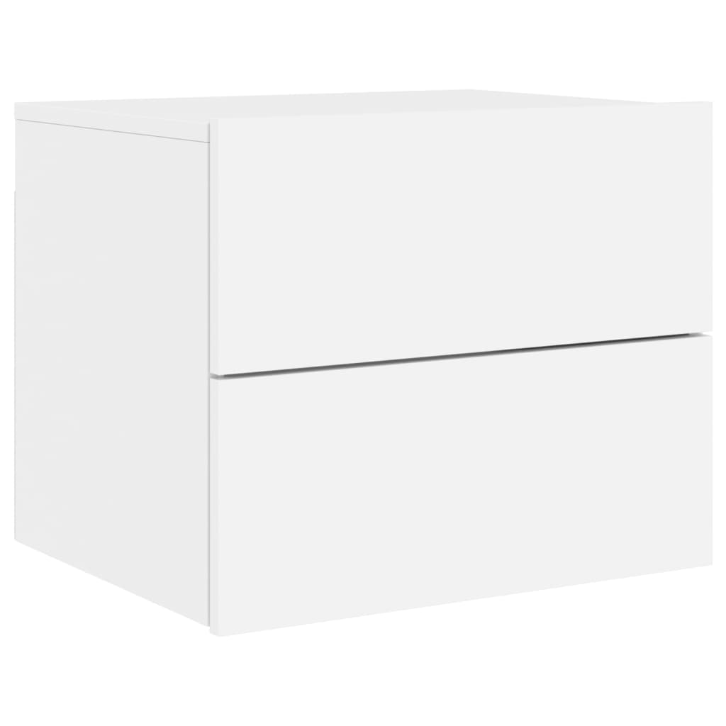 Nachtkastjes met LED's 2 st wandgemonteerd wit is nu te koop bij PeponiXL, paradijselijk wonen!