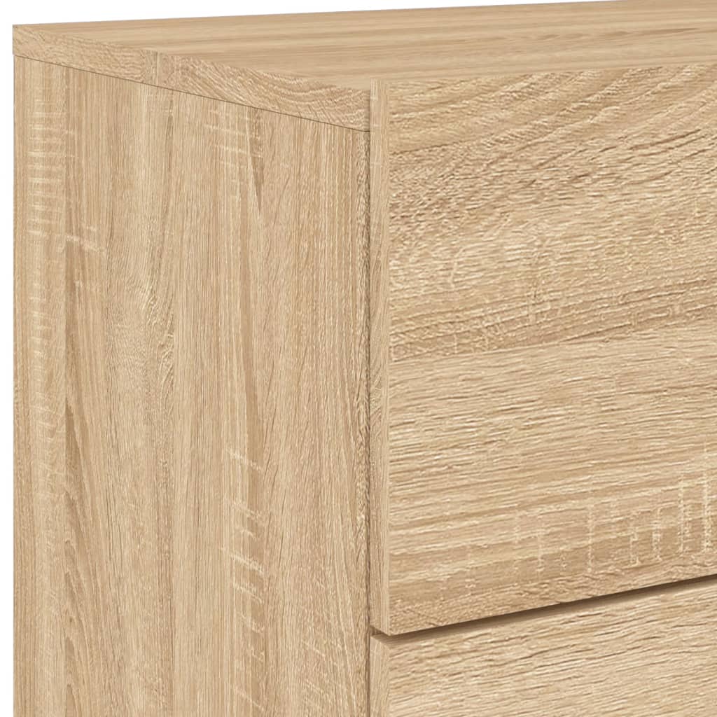 Nachtkastjes met LED's 2 st wandgemonteerd sonoma eikenkleurig is nu te koop bij PeponiXL, paradijselijk wonen!