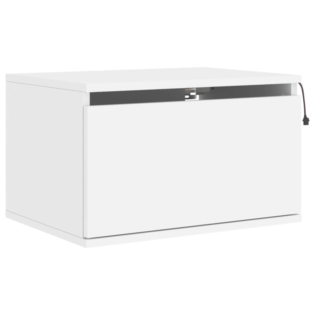 Nachtkastjes met LED's 2 st wandgemonteerd wit is nu te koop bij PeponiXL, paradijselijk wonen!