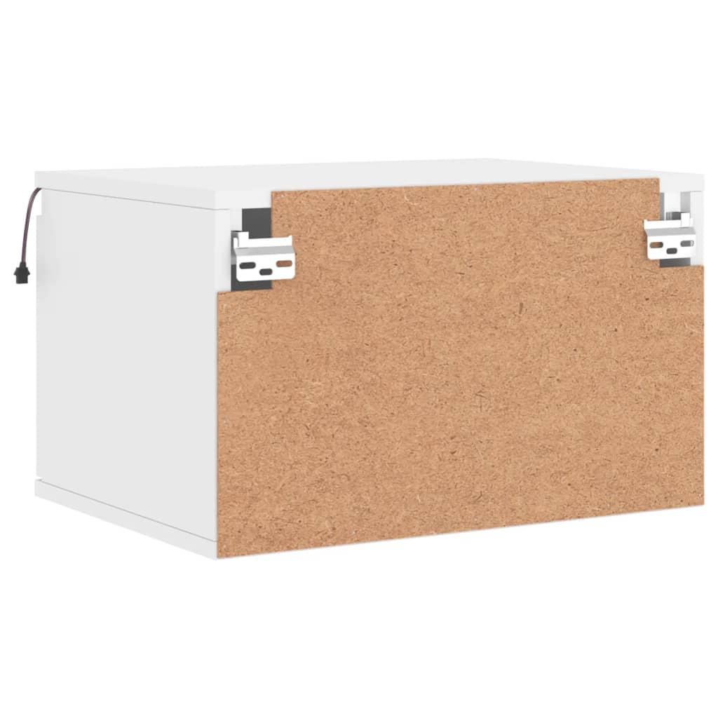 Nachtkastjes met LED's 2 st wandgemonteerd wit is nu te koop bij PeponiXL, paradijselijk wonen!