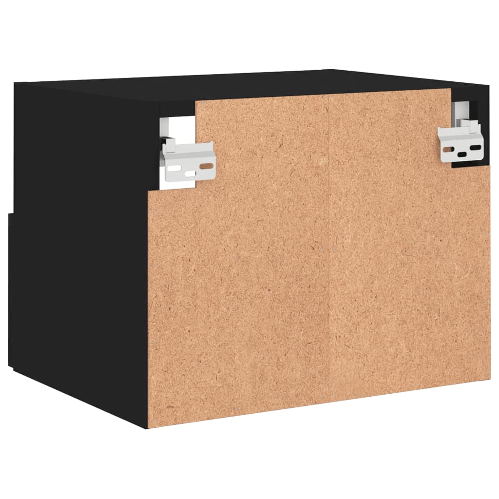 Tv-wandmeubels 2 st 40x30x30 cm bewerkt hout zwart is nu te koop bij PeponiXL, paradijselijk wonen!