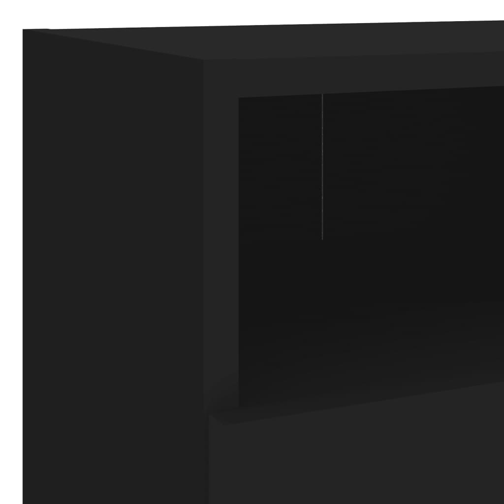Tv-wandmeubels 2 st 40x30x30 cm bewerkt hout zwart is nu te koop bij PeponiXL, paradijselijk wonen!