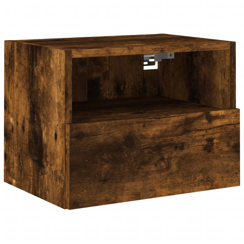 Tv-wandmeubels 2 st 40x30x30 cm bewerkt hout gerookt eikenkleur is nu te koop bij PeponiXL, paradijselijk wonen!