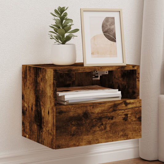 Tv-wandmeubels 2 st 40x30x30 cm bewerkt hout gerookt eikenkleur is nu te koop bij PeponiXL, paradijselijk wonen!