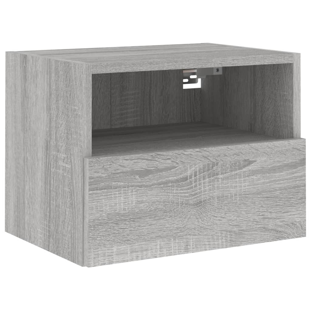 Tv-wandmeubels 2 st 40x30x30 cm bewerkt hout grijs sonoma is nu te koop bij PeponiXL, paradijselijk wonen!