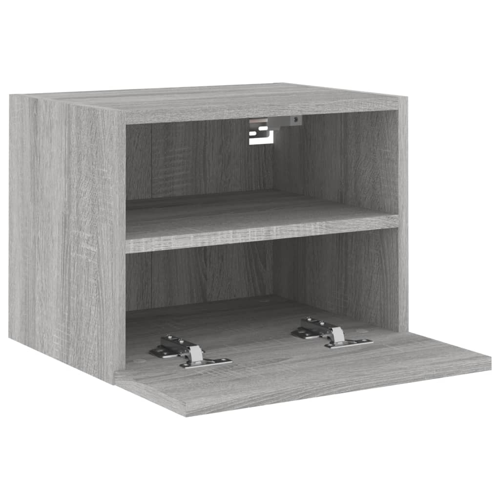 Tv-wandmeubels 2 st 40x30x30 cm bewerkt hout grijs sonoma is nu te koop bij PeponiXL, paradijselijk wonen!