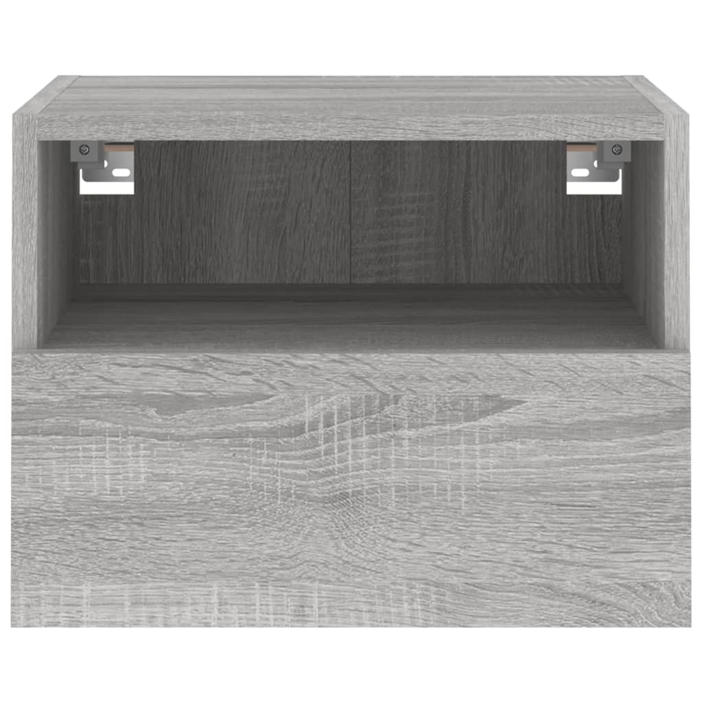 Tv-wandmeubels 2 st 40x30x30 cm bewerkt hout grijs sonoma is nu te koop bij PeponiXL, paradijselijk wonen!