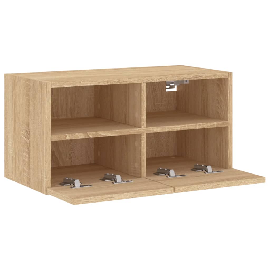 Tv-wandmeubel 60x30x30 cm bewerkt hout sonoma eikenkleurig is nu te koop bij PeponiXL, paradijselijk wonen!