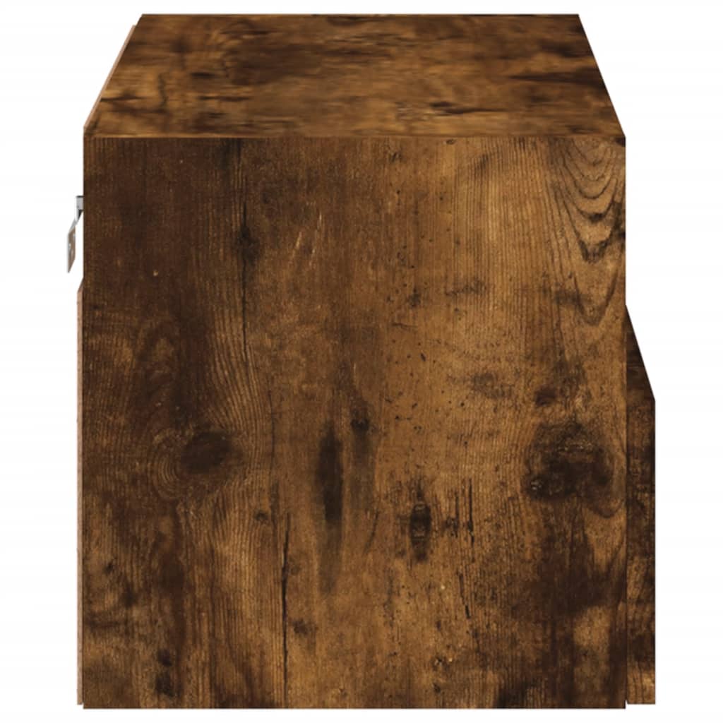 Tv-wandmeubel 60x30x30 cm bewerkt hout gerookt eikenkleurig is nu te koop bij PeponiXL, paradijselijk wonen!