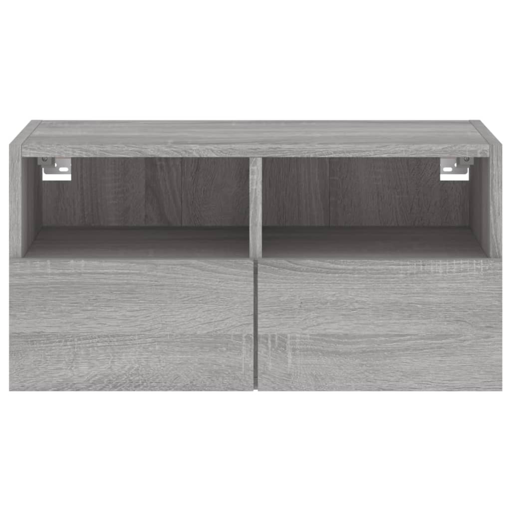 Tv-wandmeubel 60x30x30 cm bewerkt hout grijs sonoma eikenkleur is nu te koop bij PeponiXL, paradijselijk wonen!